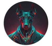 Rompecabezas de 1000 Piezas de Doberman Boss para Adultos, Ideal para una Noche de Juegos en Familia, Ideal para Manualidades Decorativas, 67,5 x 67,5 cm.