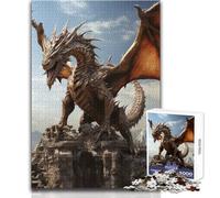 Rompecabezas de 1000 Piezas de dragón Antiguo, Juguete Intelectual, Juego de Aprendizaje Educativo, Regalo de Amigo Secreto, tamaño 50x75cm