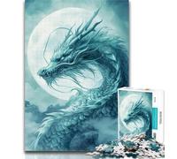 Rompecabezas de 1000 Piezas de dragón Chino para Adultos, 1000 Piezas, Juguetes, Juegos educativos, Alivio del estrés, Mejora el Amor en Pareja, 26x38cm