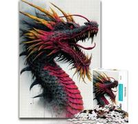 Rompecabezas de 1000 Piezas de dragón Chino para Adultos, 1000 Piezas, Juguetes, Juegos educativos, Alivio del estrés, Mejora el Amor en Pareja, 50x75cm