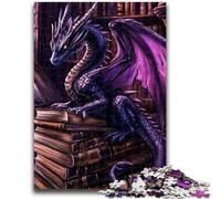Rompecabezas de 1000 Piezas de Dragon in The Book para Adultos y Adolescentes, Juego Familiar para aliviar el estrés, desafío difícil, Regalo de Amigo Secreto (50x75cm)