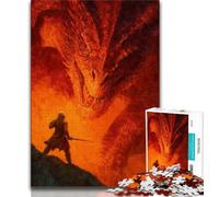 Rompecabezas de 1000 Piezas de Dragon Knight para Adultos, Ideal para Jugar en Familia o Decorar la Pared, cumpleaños y Navidad (50x75cm)