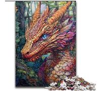 Rompecabezas de 1000 Piezas de Dragón Mágico para Adultos y Adolescentes, Juegos educativos, decoración del hogar, 50x75cm