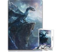 Rompecabezas de 1000 Piezas de Dragon On The Cliff Edge para Adultos y adolescentesJuego Creativo de resolución de problemasIdea de Regalo Memorable y conmovedoraTamaño 38x52cm