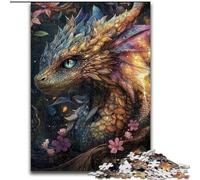 Rompecabezas de 1000 Piezas de Dragón Volador Misterioso para Adultos, Ideal para la interacción Entre Padres e Hijos y la reducción del estrés (26x38cm)