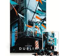 Rompecabezas de 1000 Piezas de Dublín,Irlanda Corte Impecable Divertido Juego para Resolver Problemas Juego Gratuito Arte (38x52cm)