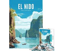 Rompecabezas de 1000 Piezas de El Nido Palawan para Juegos educativos Juguete de desafío para Juegos educativos Regalos de desafío difíciles para cumpleaños tamaño 75x50cm