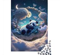 Rompecabezas de 1000 Piezas de El Panda Místico, Rompecabezas de Papel, Juguete para armar, Juego Interactivo Familiar, 1000 Piezas (38 x 26 cm)