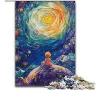 Rompecabezas de 1000 Piezas de El Principito del Cielo Nocturno para Adolescentes Interacción Entre Padres e Hijos Que Reduce el estrés (50x75cm)