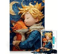 Rompecabezas de 1000 Piezas de El Principito y el Zorro para Adultos Juguete para ejercitar la Mente y Relajarse Corte Perfecto Regalo Memorable 38x52cm