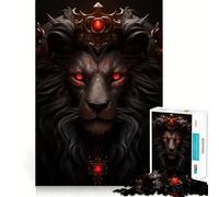 Rompecabezas de 1000 Piezas de El Rey León Furioso Juguete Que desafía la Mente Troquelado de Alta precisión Un Reto Divertido para Pasar el Tiempo (38x26cm)