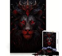 Rompecabezas de 1000 Piezas de El Rey León Furioso para Adultos Estimula la agudeza Mental, Proporciona Entretenimiento Tranquilo y Bordes Suaves Un Regalo entrañable (38x26cm)