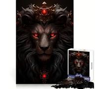 Rompecabezas de 1000 Piezas de El Rey León Furioso para Adultos Pensamiento estratégico Momentos de Ocio agradables Diseño Limpio Regalo de Invierno (50x75cm)