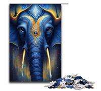 Rompecabezas de 1000 Piezas de Elefante Brujo Regalo para Adultos Lista de Deseos navideña con Papá Noel para Adolescentes de 14 años en adelante 75 x 50 cm