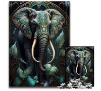 Rompecabezas de 1000 Piezas de Elefante del Mundo Imaginario para Adultos. Ideal para Parejas, Navidad, Año Nuevo y San Valentín. 26x38cm (10,23x14,96 Pulgadas).