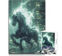 Rompecabezas de 1000 Piezas de Elemental Horse para Adultos, Juego Creativo de resolución de Problemas, Idea de Regalo Memorable y conmovedora tamaño 38x52cm