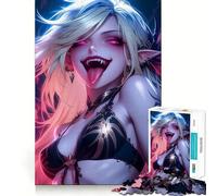 Rompecabezas de 1000 Piezas de Elfo Vampiro Juego para ejercitar la Mente Artesanía de Corte experta Un pasatiempo Fascinante para los Momentos de Ocio (38x26cm)