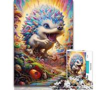 Rompecabezas de 1000 Piezas de Erizo para Adultos y Adolescentes, Juguetes educativos, Juegos Familiares, fomenta el Amor en Pareja, 50x75cm