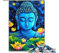 Rompecabezas de 1000 Piezas de estatuas de Buda para Adultos, Juegos educativos, decoración del hogar, Regalo de cumpleaños, Arte Mural (26x38cm)