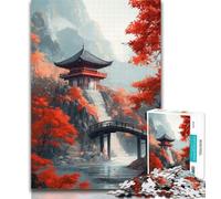 Rompecabezas de 1000 Piezas de Estilo japonés con paisajes para Adolescentes, 1000 Piezas, Juego desafiante y Familiar, Regalo de Amigo Secreto, 50x75cm