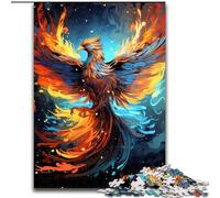 Rompecabezas de 1000 Piezas de fantasía a Color Phoenix Impossible Jigsaw Puzzles para Adultos tamaño 26x38cm Decoración del hogar Juego de ingenio para Adolescentes e interacción Familiar