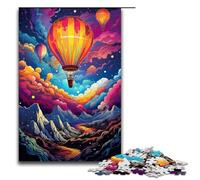 Rompecabezas de 1000 Piezas de fantasía Colorido y Hermoso Globo aerostático Rompecabezas de Madera Juegos educativos decoración del hogar 1000 Piezas (75 x 50 cm)