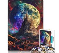 Rompecabezas de 1000 Piezas de fantasía con paisajes de Universo para Adolescentes Ideal para aliviar el estrés fomentar el Amor en Pareja (26x38cm)