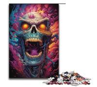 Rompecabezas de 1000 Piezas de fantasía de Demonios Coloridos Regalos para Adultos Rompecabezas navideños con Papá Noel para Adolescentes de 14 años en adelante. 1000 Piezas (38 x 26 cm).