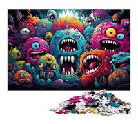 Rompecabezas de 1000 Piezas de fantasía de Demonios para Adultos y niños Gran Regalo para Adultos (38 x 26 cm)