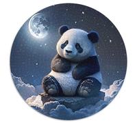 Rompecabezas de 1000 Piezas de fantasía de Panda para Adultos, Ideal para una Noche de Juegos en Familia, Obra de Arte Decorativa DIY, 67,5 x 67,5 cm