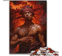 Rompecabezas de 1000 Piezas de fantasía épica de Mago de Fuego Rojo, tamaño 38x26cm, decoración del hogar, cumpleaños, días Festivos y Regalos