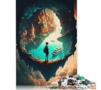 Rompecabezas de 1000 Piezas de fantasía Natural para Adultos, Rompecabezas de Madera, Juegos antiestrés y Regalos navideños únicos. 1000 Piezas (75 x 50 cm).