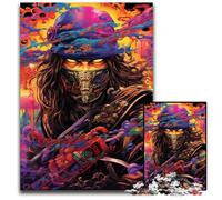 Rompecabezas de 1000 Piezas de fantasía Ninja Japonesa para Adultos decoración del hogar Juego de ingenio para Adolescentes y Familia 1000 Piezas (38 x 26 cm)