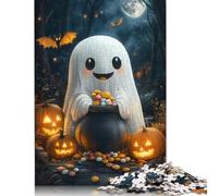 Rompecabezas de 1000 Piezas de Fantasmas de Halloween para Adultos, Ideal para Disfrutar en Familia (75 x 50 cm)
