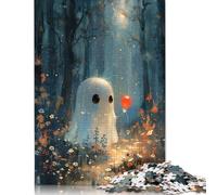 Rompecabezas de 1000 Piezas de Fantasmas del Bosque para Adultos. Rompecabezas de dificultad Alta Que fortalecen Las relaciones Familiares (38 x 26 cm).