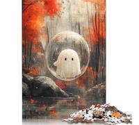 Rompecabezas de 1000 Piezas de Fantasmas en una Burbuja para Adultos, Rompecabezas de dificultad Alta, Juguetes educativos, Juegos, (75 x 50 cm)