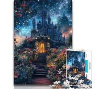 Rompecabezas de 1000 Piezas de Fantasy Castle para Adolescentes Regalos Que ayudan a ejercitar el Cerebro Juguetes adictivos para Cultivar la Paciencia Ideal para Parejas (38x26cm)