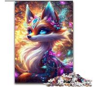 Rompecabezas de 1000 Piezas de Fantasy Fox, Ideal para familias y familias, cumpleaños o de Viaje (50x75cm)