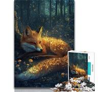 Rompecabezas de 1000 Piezas de Fantasy Fox para Adultos, desafiantes Juegos Familiares, Juguetes para Decorar la Pared del hogar (38x26cm)