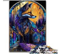 Rompecabezas de 1000 Piezas de Fantasy Fox para Adultos, un Juego desafiante y Familiar, cumpleaños, decoración de Pared (26x38cm)