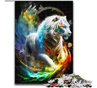 Rompecabezas de 1000 Piezas de Fantasy Tiger para Adolescentes, Regalo para Mayores de 14 años, decoración de Pared, cumpleaños y Navidad (26x38cm)
