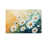 Rompecabezas de 1000 piezas de flores blancas de primavera para adultos, rompecabezas de madera para adultos, regalos para decoración del hogar