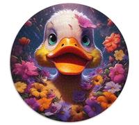 Rompecabezas de 1000 Piezas de Flores de Pato de Colores para Adultos, Rompecabezas de cartón, decoración DIY, desafío Mental, para Adultos, Familia, Regalo navideño, 67,5 x 67,5 cm