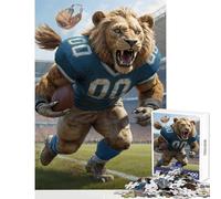Rompecabezas de 1000 Piezas de fútbol Americano león Juguete de Pared Regalo de cumpleaños Juego Educativo Entrena tu Cerebro y Tus Manos tamaño 50x75cm