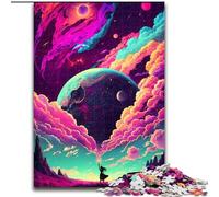 Rompecabezas de 1000 Piezas de Galaxia Cosmos Colorida para Adultos Ideal para decoración del hogar y la Oficina, cumpleaños Tamaño 26x38cm