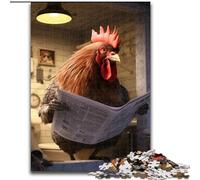 Rompecabezas de 1000 Piezas de Gallo Leyendo periódico, tamaño 50x75cm, Juego Interactivo Familiar, decoración del hogar, Regalo de desafío Mental.
