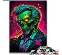 Rompecabezas de 1000 Piezas de gánster y Zombi Disfrazado. 1000 Piezas para Adultos, Nivel Principiante, Ideal para cumpleaños y Regalos navideños (tamaño 50x75cm).