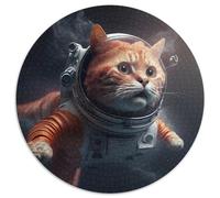 Rompecabezas de 1000 Piezas de Gato Astronauta para Adultos, desafiante Rompecabezas para Adolescentes, diversión Familiar, 67,5 x 67,5 cm