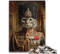 Rompecabezas de 1000 Piezas de Gato de una Familia aristocrática para Adolescentes, Juego Familiar antiestrés, desafío difícil, Gran Regalo y Juguete (50x75cm)