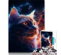 Rompecabezas de 1000 Piezas de Gato mágico para Adolescentes Ideal para Adultos y Adolescentes Juguetes educativos y Juegos Familiares Que fomentan el Amor en Pareja (38x26cm)